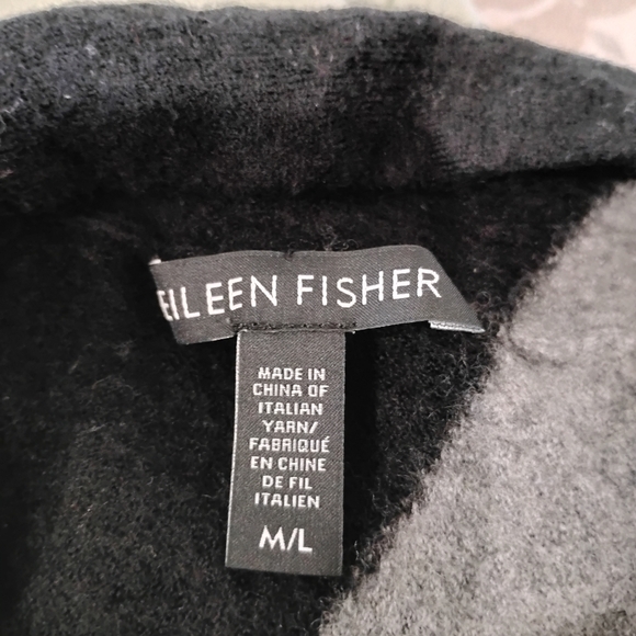 EILEEN FISHER TWO TONE SWEATER - Picture 8 of 8